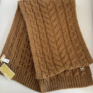 Michael Kors English Cable Knit Scarf  NWT!
